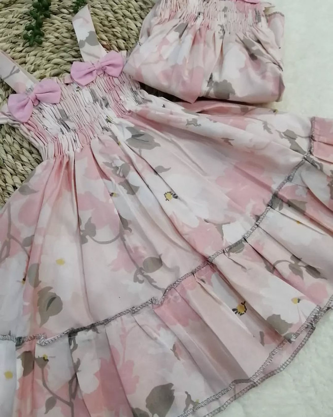 پیراهن گل گلی دخترونه تصویر 2